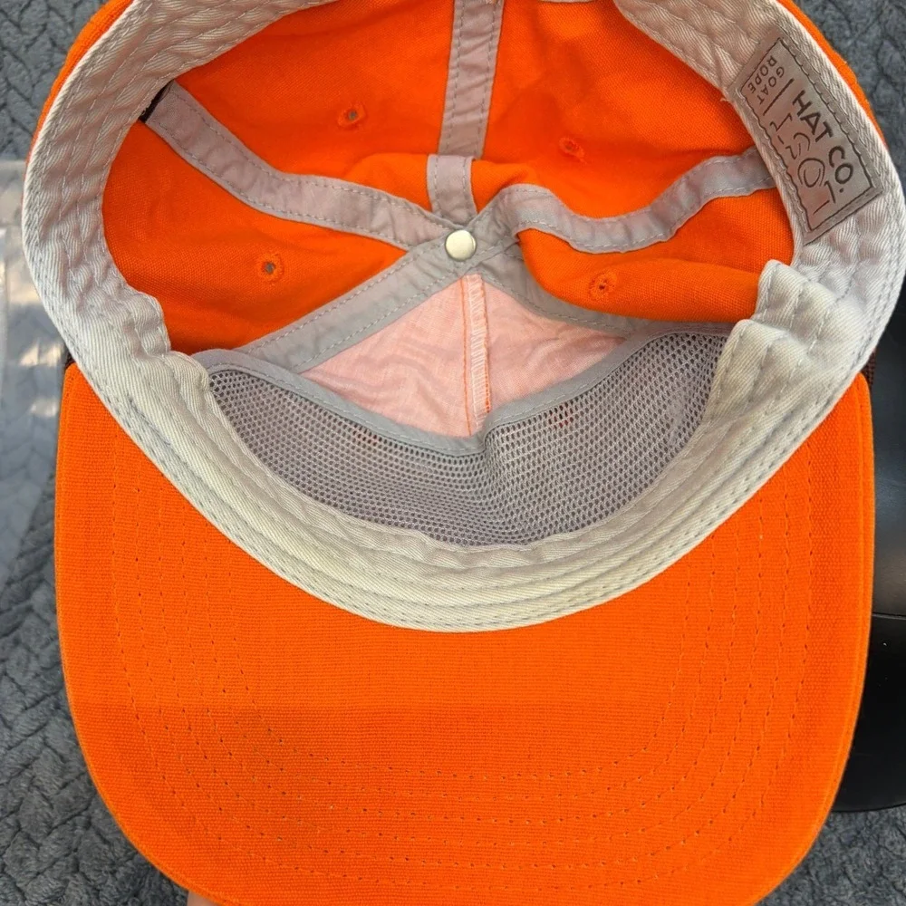 Lost Hat Co Goat Rope Swark Liquor Snapback Hat Orange Camo Patch Rope Cap